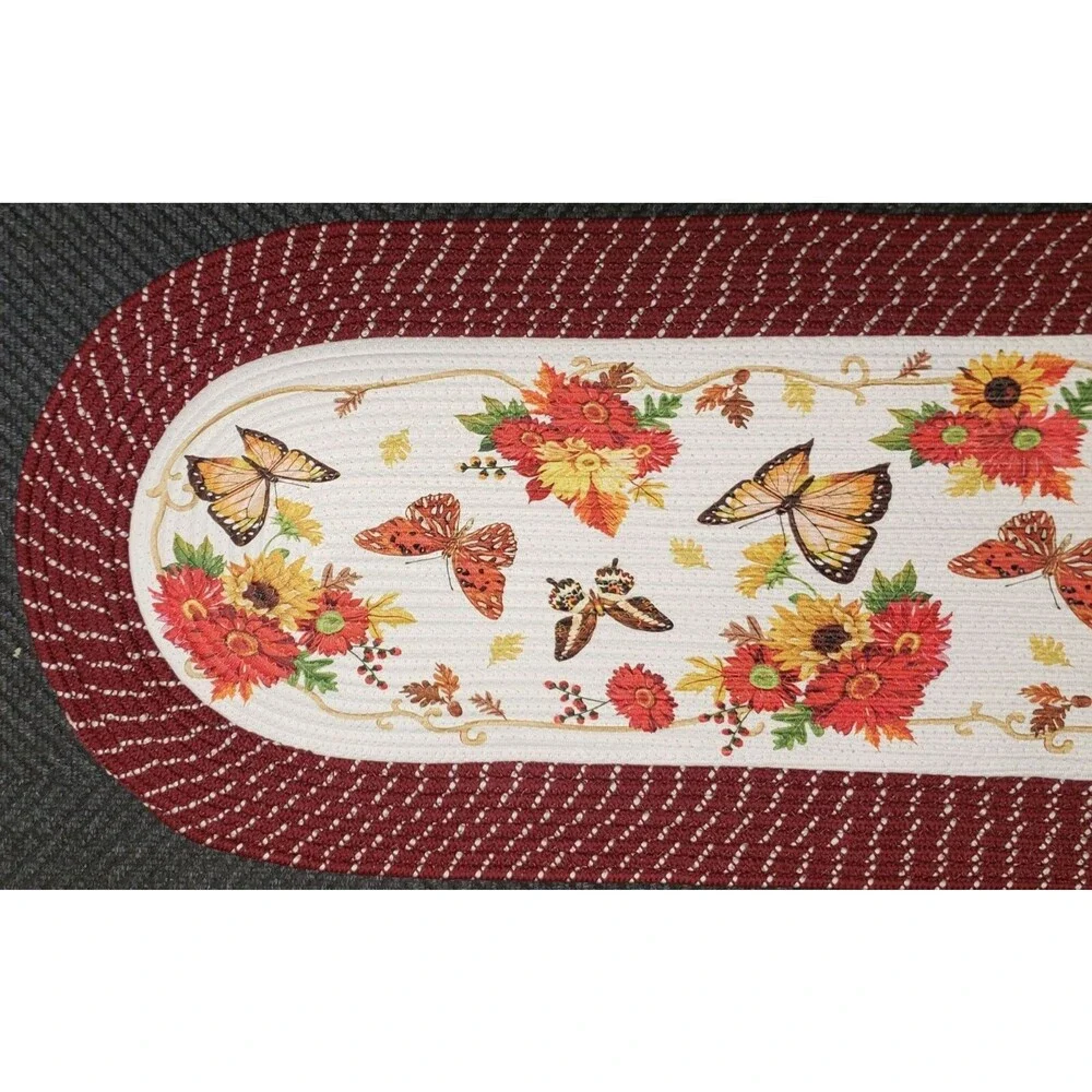 X-Large Oval Braided Kitchen Runner Rug (20